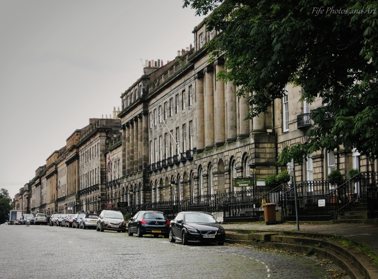 Western end of the Royal Terrace in Edinburgh
